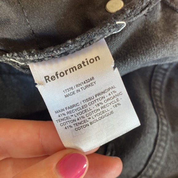 Womens Reformation Lagoon Destroyed Jeans - Picture 7 of 8